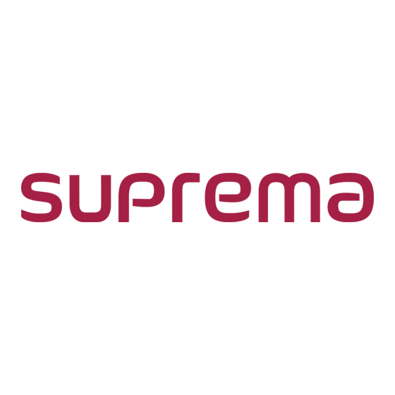 suprema X-station User Manual