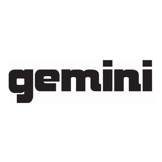 Gemini PMX-100 Operation Manual