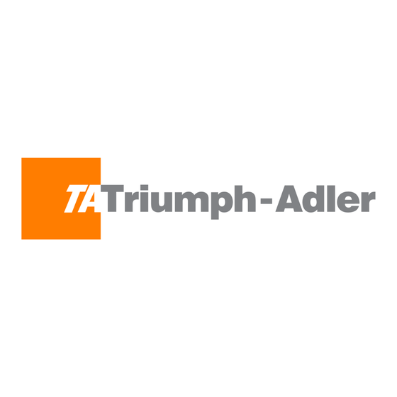 Triumph Adler DC 2020 Instruction Handbook Manual