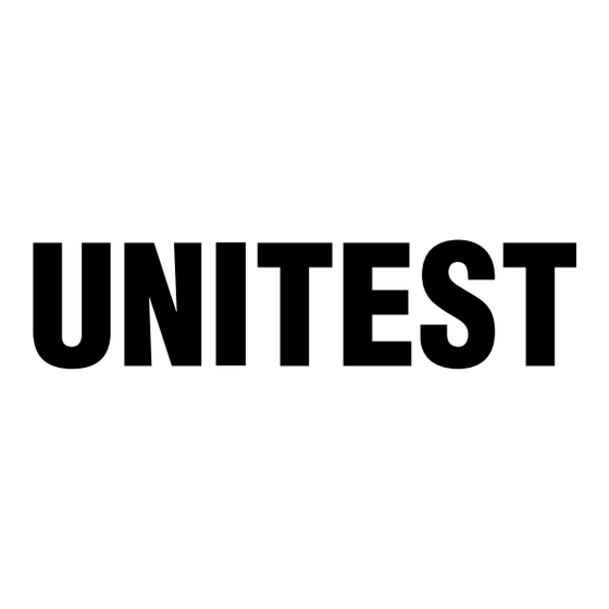 Unitest ISO-compact 8966 E Instruction Manual