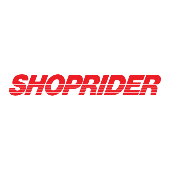 Shoprider TE-FS4 Owner's Manual