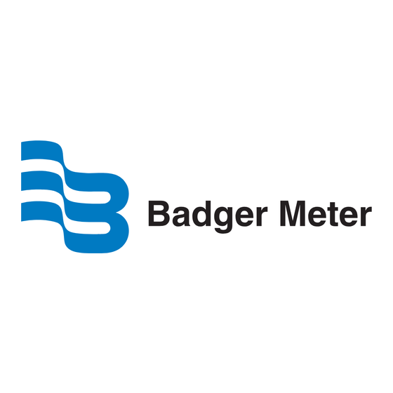 Badger Meter Data Industrial 340 BN/MB Installation & Operation Manual
