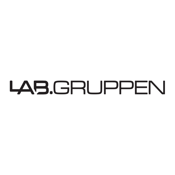 Lab.gruppen C Series C 16 4 Specifications