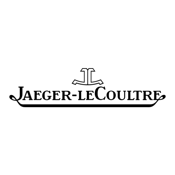 Jaeger-leCoultre REVERSO ONE MONOFACE Manual