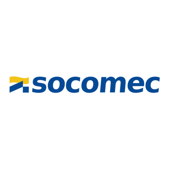 socomec DMS 210 Use, Maintenance And Spare Parts Manual