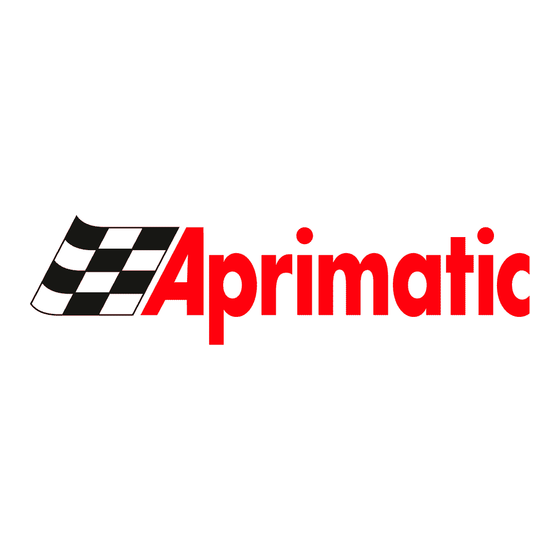 Aprimatic G-matic AP350 Use And Maintenance Instructions