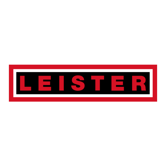 Leister Groover Operating Instructions Manual