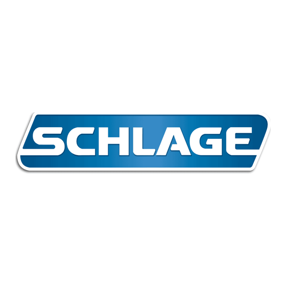 Schlage ND78 Series Installation Instructions Manual