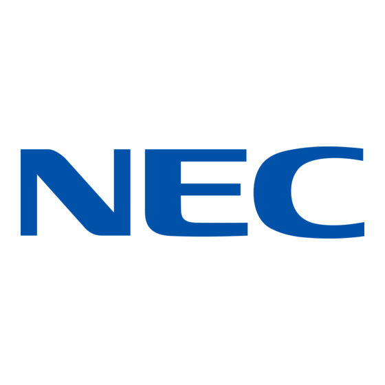 NEC Express5800 Series Maintenance Manual