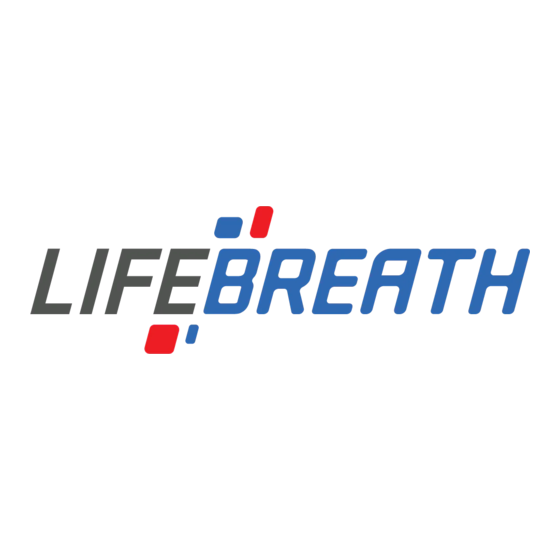 Lifebreath 350DCS Operation And Installation Manual