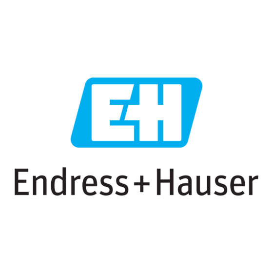 Endress+Hauser Proline t-mass 65 Operating Instructions Manual