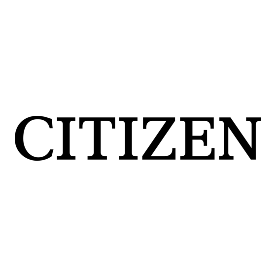 Citizen Mini Printer Product Manual