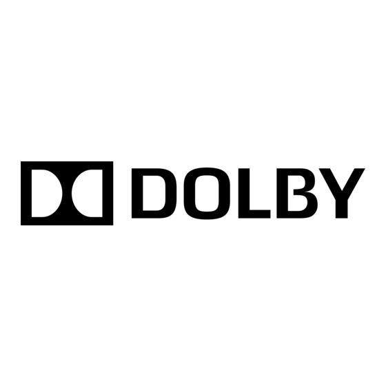 Dolby Laboratories 361 Instruction Manual