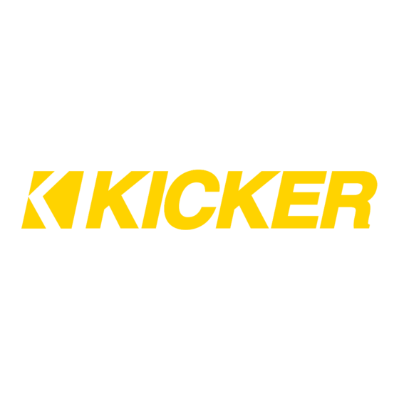 Kicker CS Series Manual