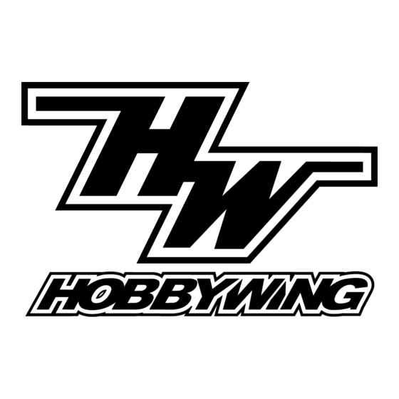 Hobbywing QuicRun-WP-16BL30 User Manual