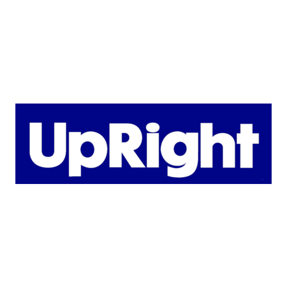 Upright X26 Ultra Narrow Service Manual