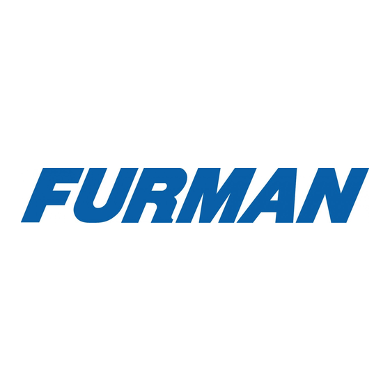 Furman PGP-20 Instruction Sheet