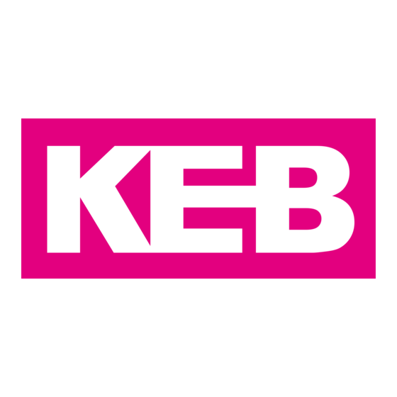 KEB COMBIVERT F5 Instructions For Use Manual