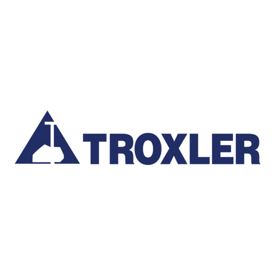 Troxler 3401 Installation Procedures Manual