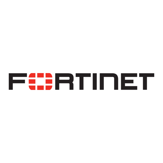 Fortinet FortiGate FortiGate-310B Quick Start Manual