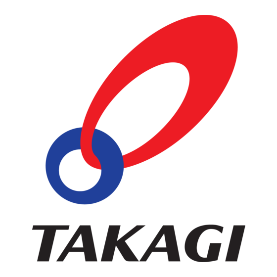 Takagi 9007666005 Installation Instructions