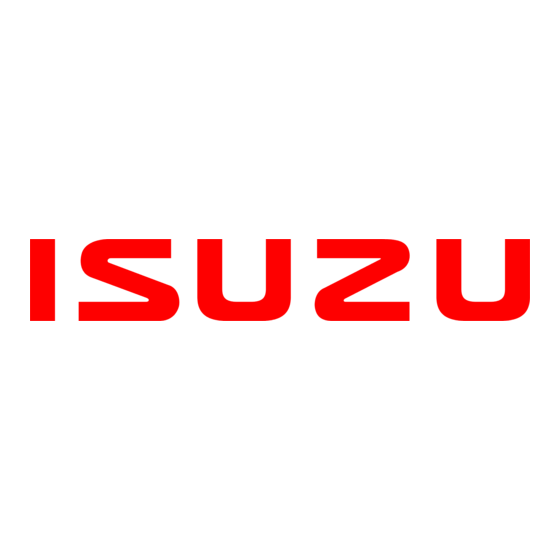 Isuzu 4BG1 Instruction Manual