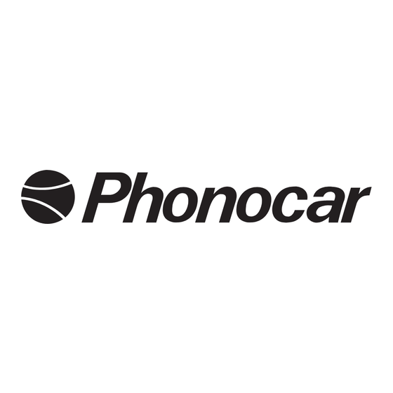 Phonocar VM 098 Instruction Manual