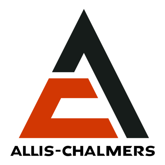 Allis-Chalmers WD Operating Instructions And Repair Parts Illustrations
