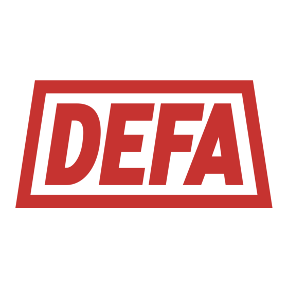 DEFA MiniPlug User's Installation Manual