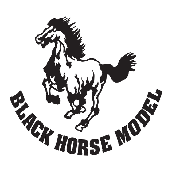 Black Horse Model Sedona Instruction Manual