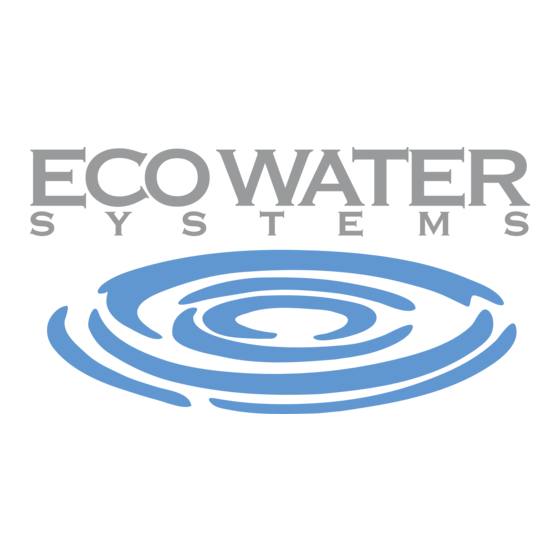 EcoWater CHC Series Service And Troubleshooting Manual