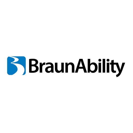 BraunAbility Under-Vehicle Lift NUSP34S31X48RWO Operator's Manual