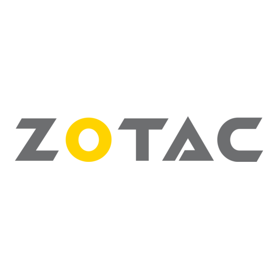 Zotac Zbox Sphere Quick Start Manual
