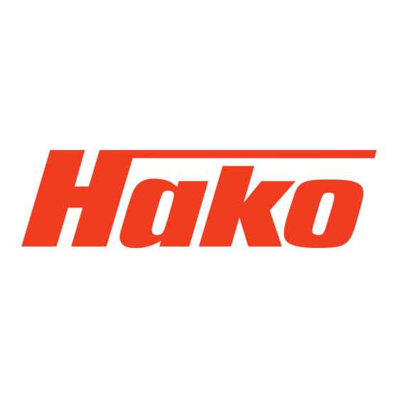 HAKO Sweepmaster P900 R Operating Manual