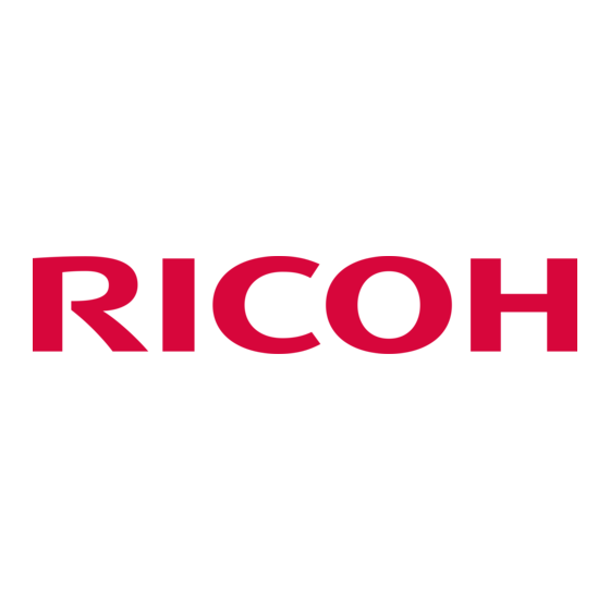 Ricoh 2018 Operating Instructions Manual