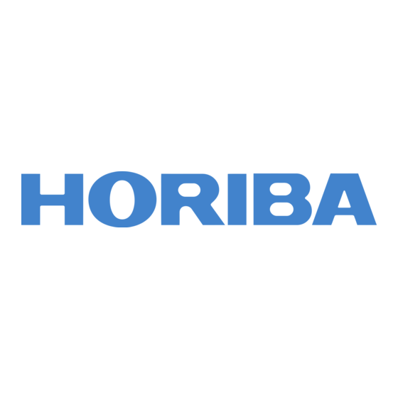 horiba 9551-20D Instruction Manual