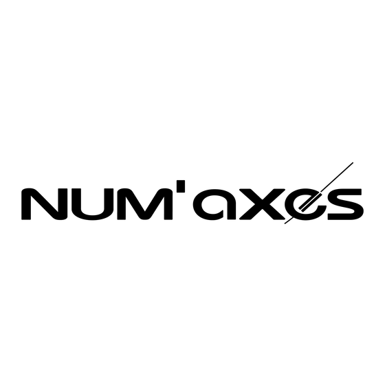Num'axes Training Soft User Manual
