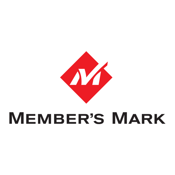 Member's Mark 720-0830F Assembly & Operating Instructions
