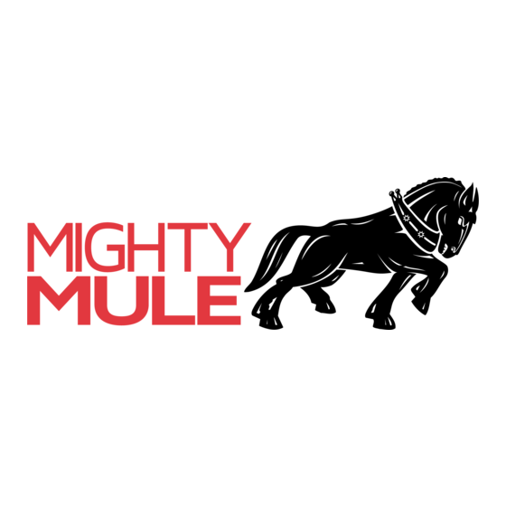 Mighty Mule VEHICLE SENSOR Installation Manual