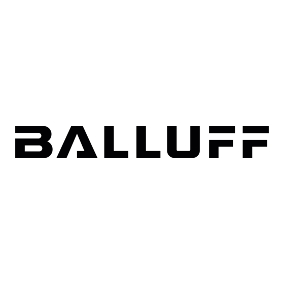 Balluff MATRIX VISION BVS 3D-RV1 Assembly And Operating Manual