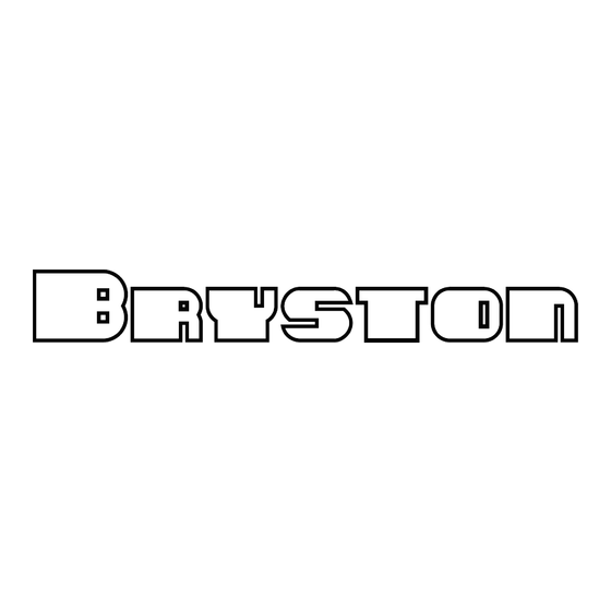 Bryston 2BSST Owner's Manual
