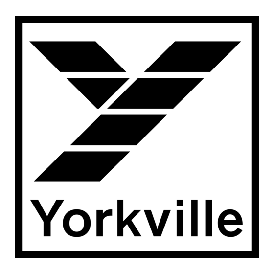 YORKVILLE YS1089 Owner's Manual