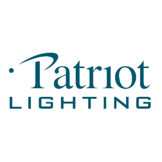 Patriot Lighting 35344 Quick Start Manual