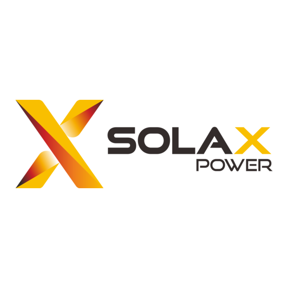 SolaX Power X3-PRO-10KW-G2 Installation Manual