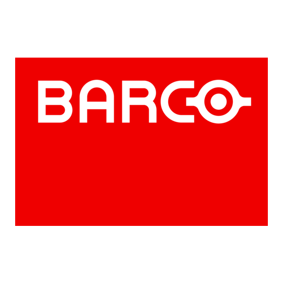 Barco HDF W series Quick Start Manual