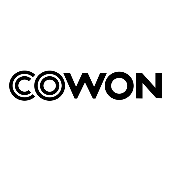 Cowon Digital Pride D20 User Manual