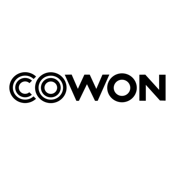 Cowon CR1 Quick Manual