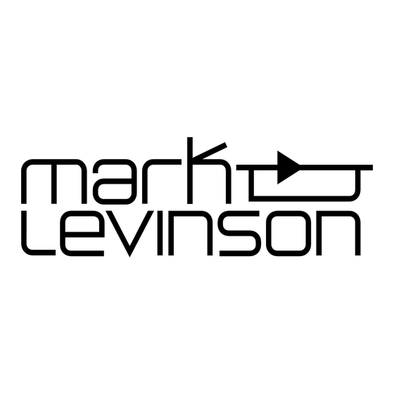 Mark Levinson CD Processor N390S Brochure & Specs