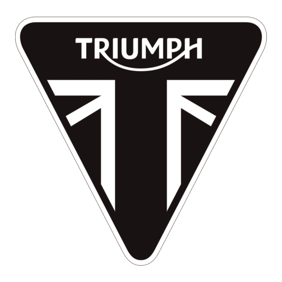 Triumph Bonneville Bobber Owner's Manual