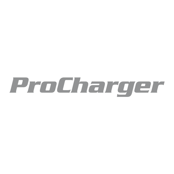 ProCharger CP-10 Instructions For Installation And Use Manual